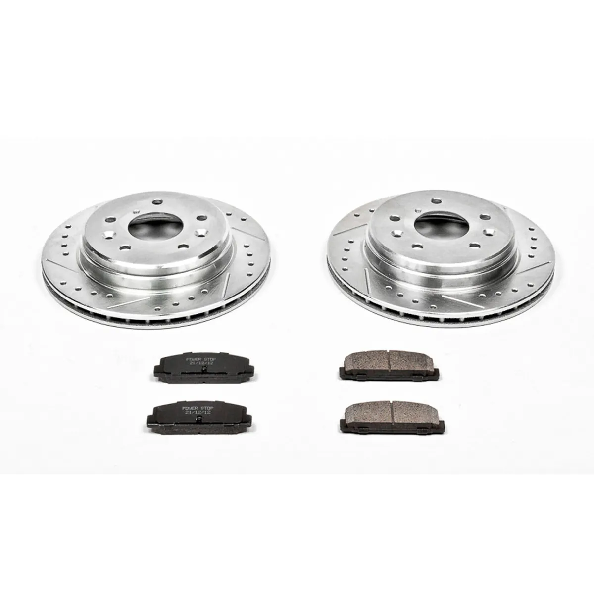 Z23 Evolution Sport Upgrade Kit: Drilled/Slotted Rotors; Carbon-Fiber Ceramic Pads W/Hardware product image