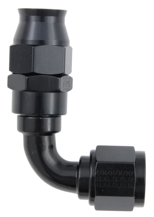 Fragola Performance Systems #6 Real Street 90 Deg. Hose End Black For Ptfe Hose