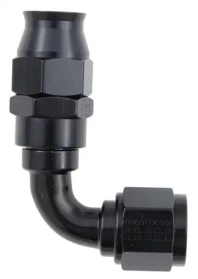 Fragola Performance Systems #6 Real Street 90 Deg. Hose End Black For Ptfe Hose