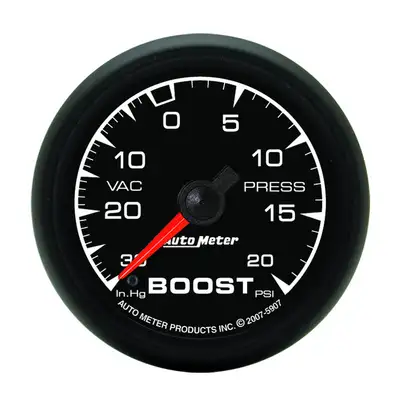 AutoMeter Gauge, Vac/Boost, 2 1/16", 30inHg-20psi, Mechanical, ES