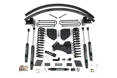 Zone Offroad 17-19 Ford F-250/F-350 Super Duty 6 Inch Lift Kit 3 Inch Rear Block Diesel 3 Leaf Main Fox Adventure Shocks Adventure Series Shocks Zone Offroad
