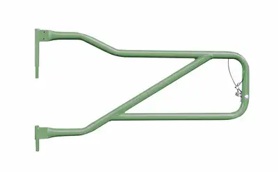 Steinjager Doors 2019 to Present Trail, Tubular Style Front Doors Locas Green