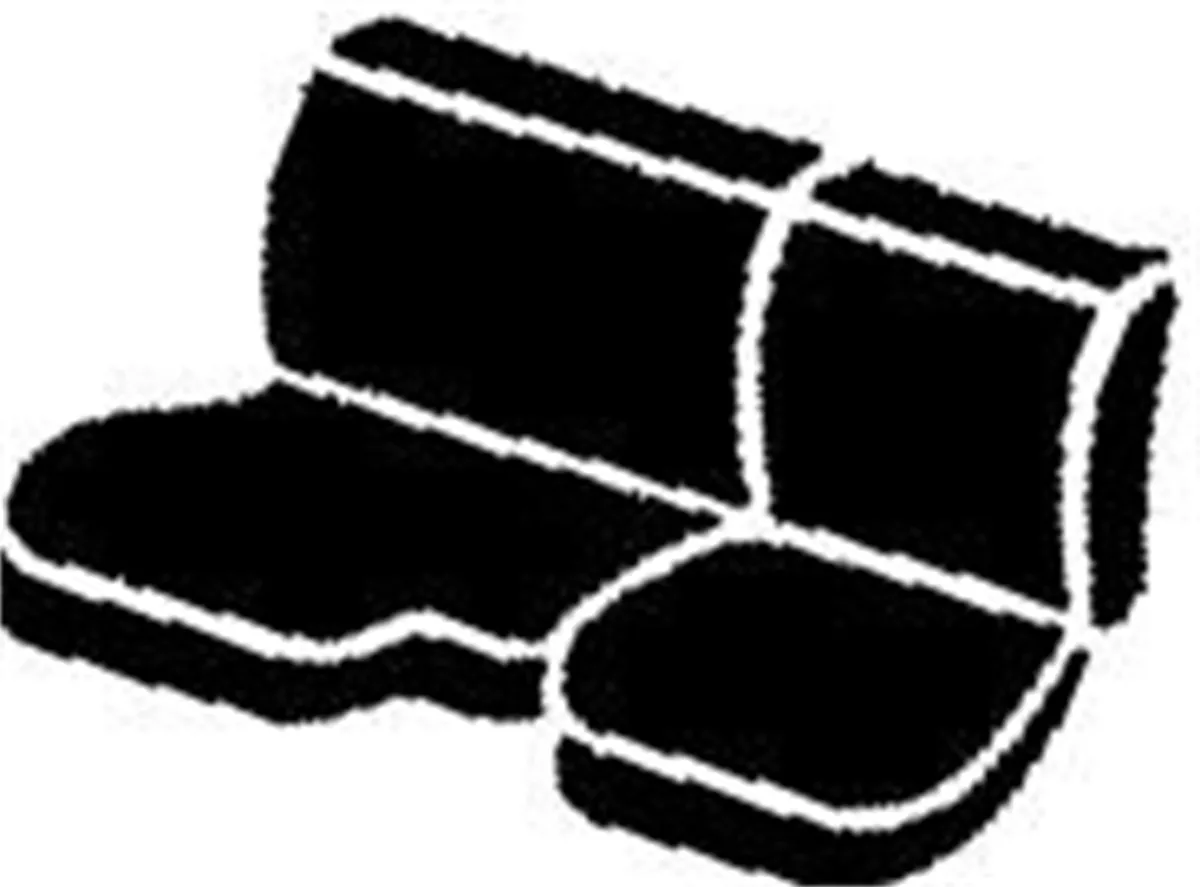 FIA SP82-11 TAUPE SP80 Series - Seat Protector Poly-Cotton Custom Fit Rear Seat Cover - Taupe product image