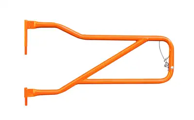 Steinjager Steinjäger Doors Wrangler JL 2018 to Present Trail, Tubular Style Front Doors Fluorescent Orange