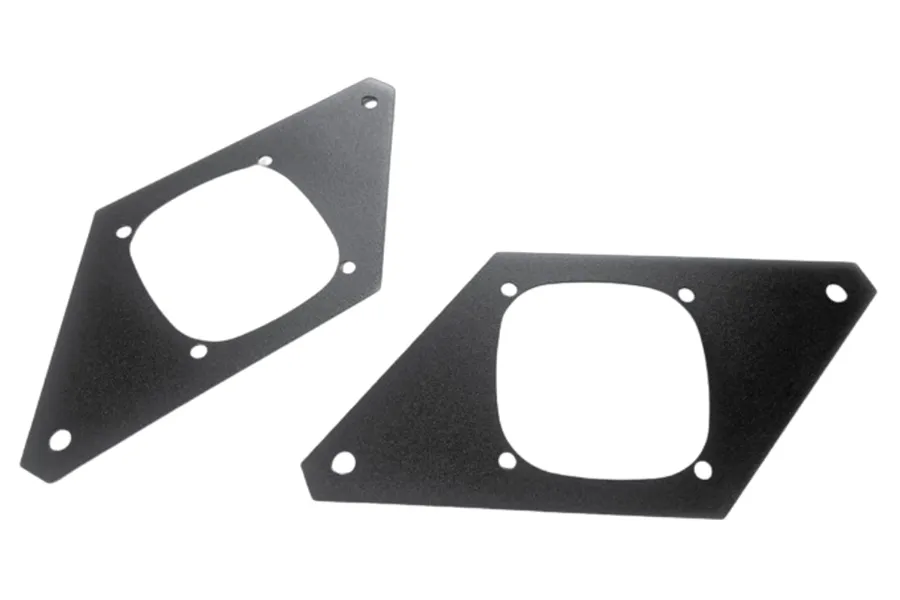 LoD Offroad LOD Destroyer Rear Light Bezel for Baja Designs Squadron Sport Flush Mount Lights - Black - JL/JK