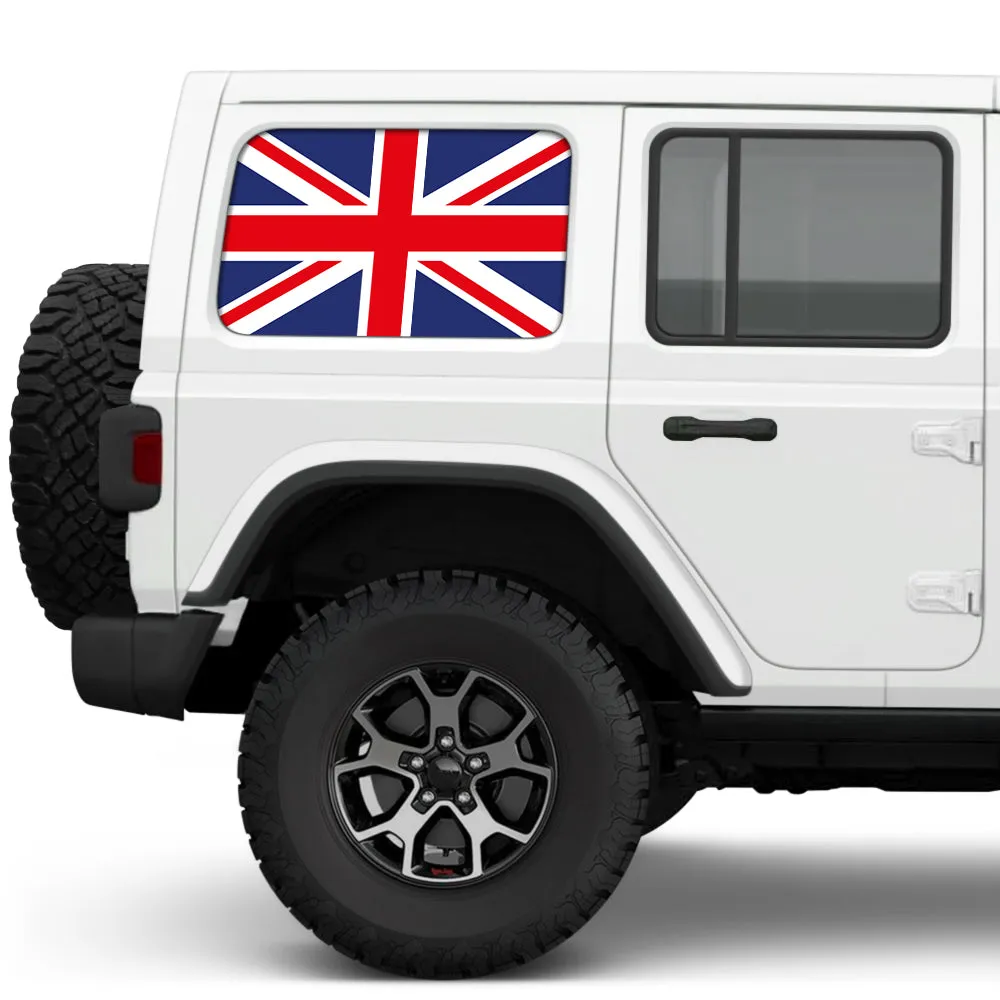 Union Jack State Flag Side Windows Printed Vinyl Decal product image