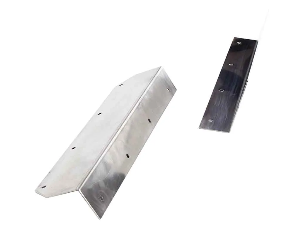 Jeep YJ Step Cover Inlay Pair 87-95 Wrangler TJ Polished Silver Kentrol product image