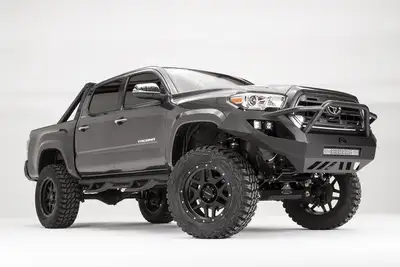 Fab Fours Toyota Tacoma Vengeance Front Bumper w/ High Pre-Runner Guard 2016-2023