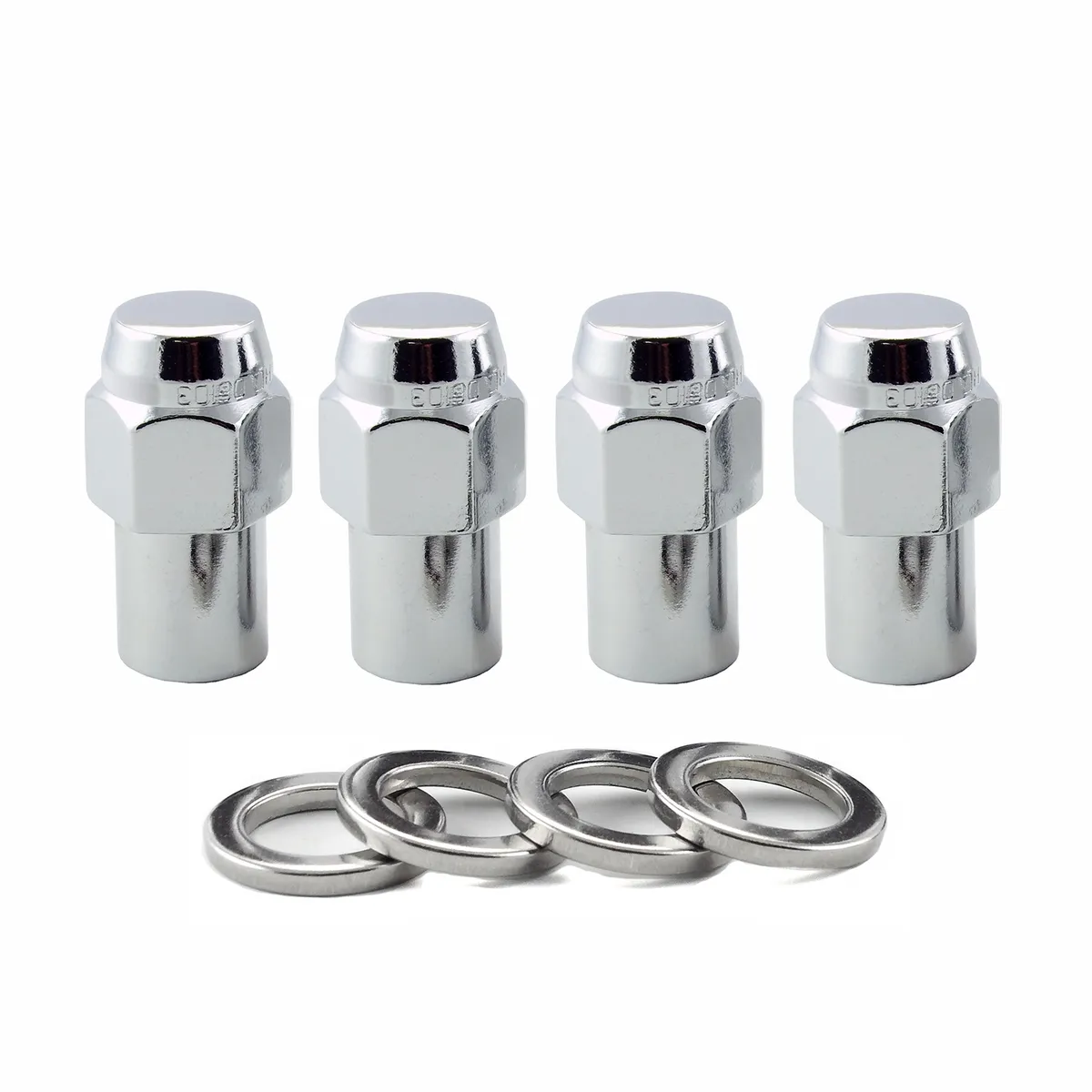 Hex Lug Nut 7/1620 Mag Washer Reg .746 in Shk 13/16 Hex 1.65 in Oal Chrome ( product image