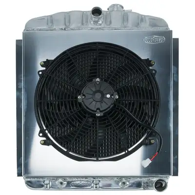 COLD-CASE Radiators 47-54 Chevy Truck Aluminum Radiator And 16 Fan Kit Cold Case Radiators