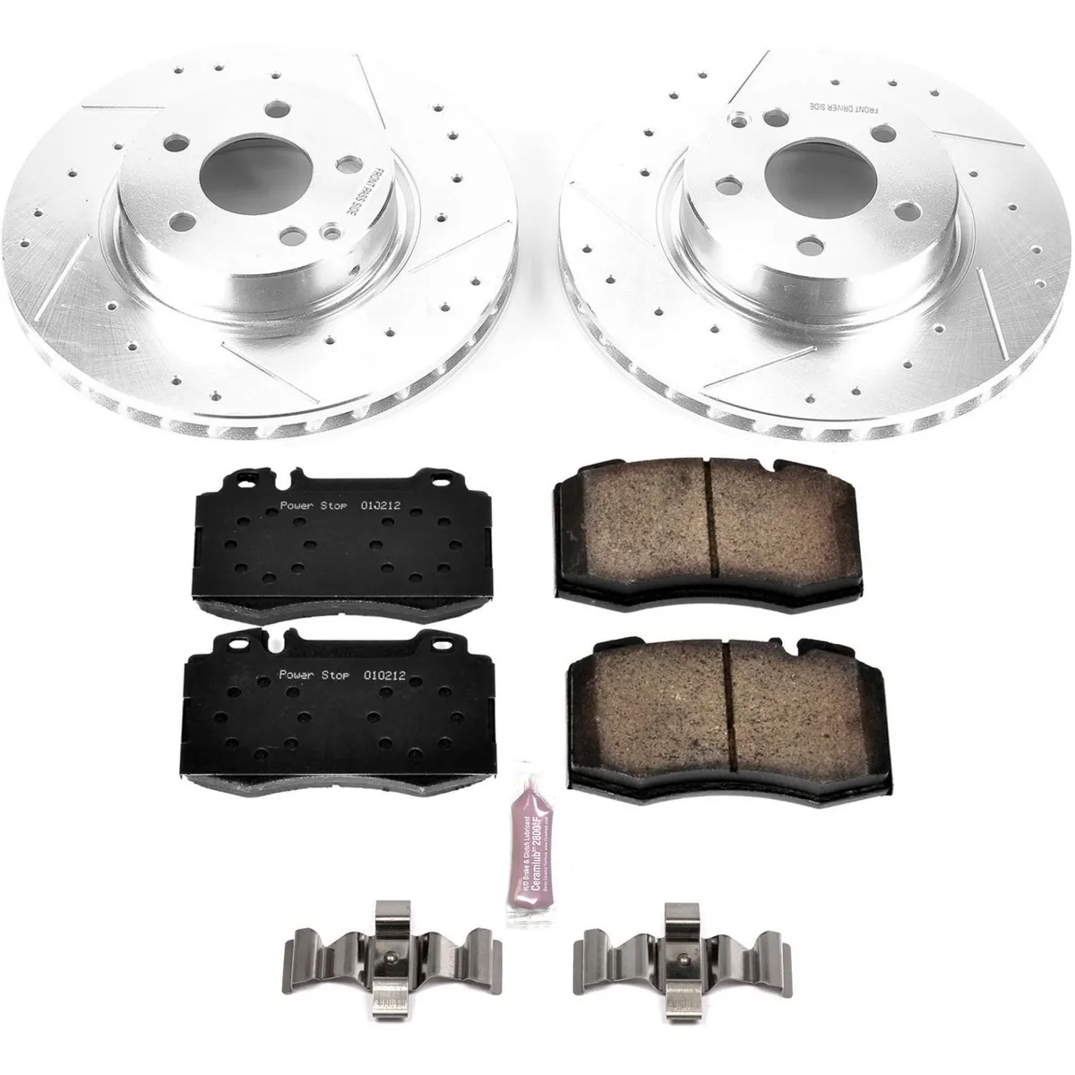 Z23 Evolution Sport Upgrade Kit: Drilled/Slotted Rotors; Carbon-Fiber Ceramic Pads W/Hardware; Pad Sensors product image