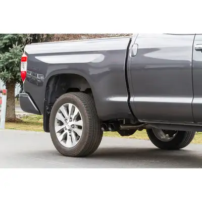 Synergy Manufacturing 09-18 Toyota Tundra 5.7L 4.6L V8 FlowFX Series Muffler 4.00IN Black Ceramic Coated Stainless Tips Flow FX DOSS Mandrel Bent 2.5IN 16 Ga Tubing 409S Stainless Steel. Will not fit regular cabshort bed or the double cablong bed.
