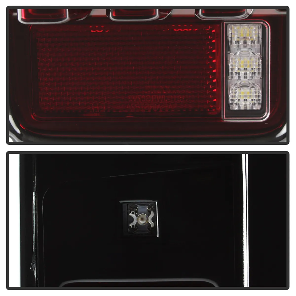 Jeep Wrangler (JK JKU) 07-18 Version 2 Light Bar Sequential Turn Signal LED Tail Lights - Red Clear product image