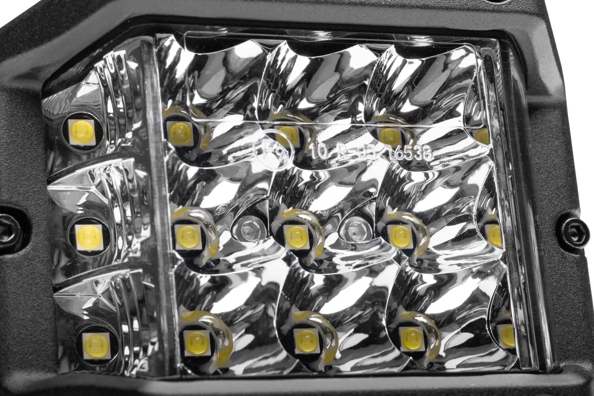 go Rhino 750300323scs Bright Series - Sideline 4x3 LED Spot Lights, Pair product image