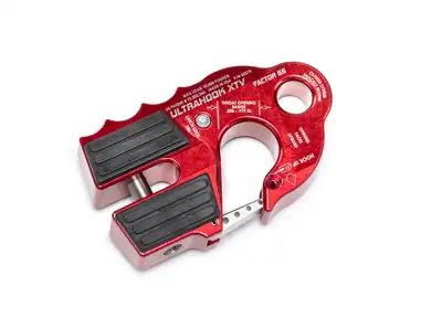 Factor 55 Factor 55 00275-01 Ultrahook Xtv Winch Hook With Shackle Mount -- Red