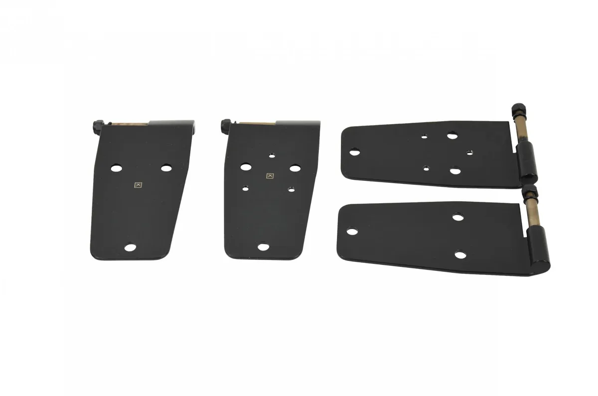 Jeep CJ/YJ Hardtop Door Hinge Set 4 Pieces 76-93 CJ and Wrangler YJ Powdercoat Black Kentrol product image