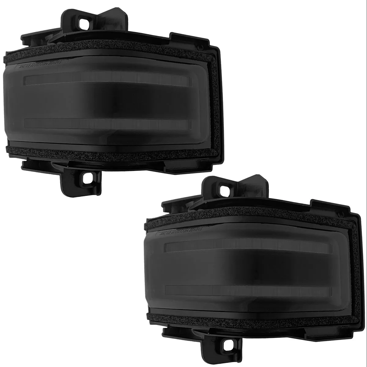 Ford 17-19 F250f350f450 Superduty Side Mirror Lenses 2-Piece Set w Amber LED Running Lights Amber Flashing LED Turn product image