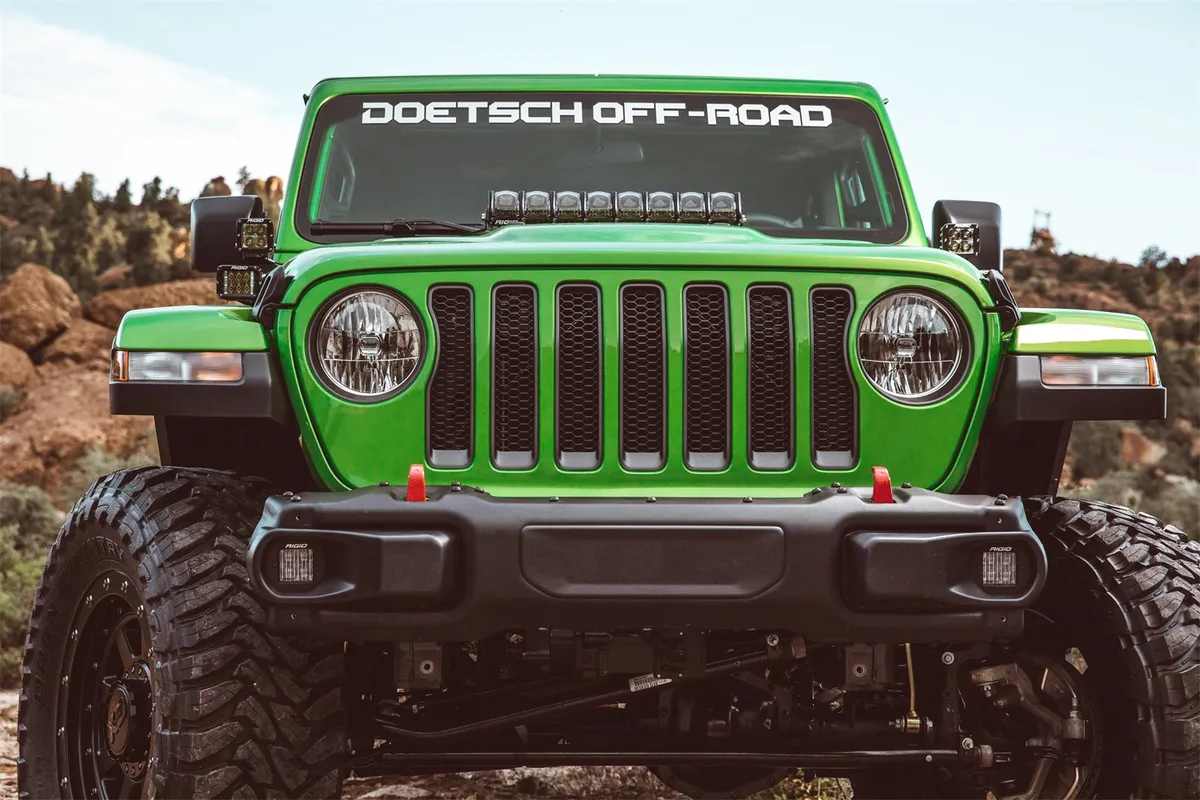 18-Pres Jeep Wrangler JL Adapt Hood Mount Fits 20 Inch Adapt Series RIGID Industries product image