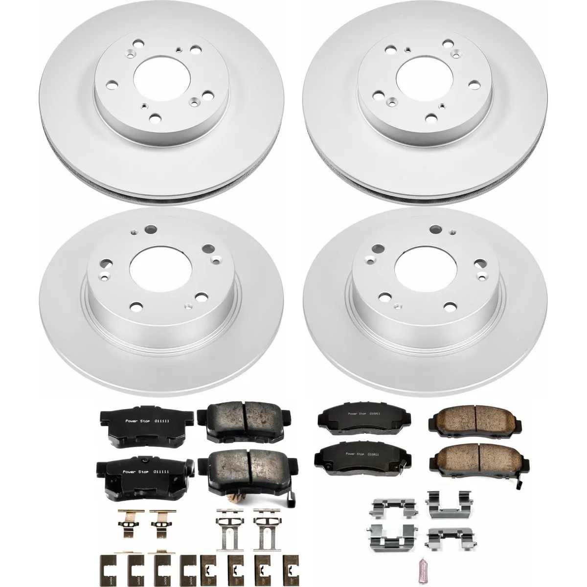 Z17 Geomet Coated Rotor Kit: Genuine Geomet Fully Coated Rotors; Ceramic Pads W/Hardware product image