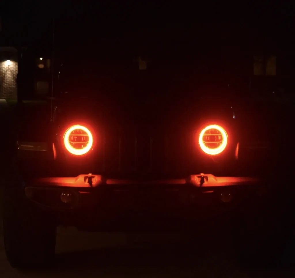 ORACLE Lighting 2020-2025 Jeep Gladiator JT LED Headlight Surface Mount Halo Kit product image