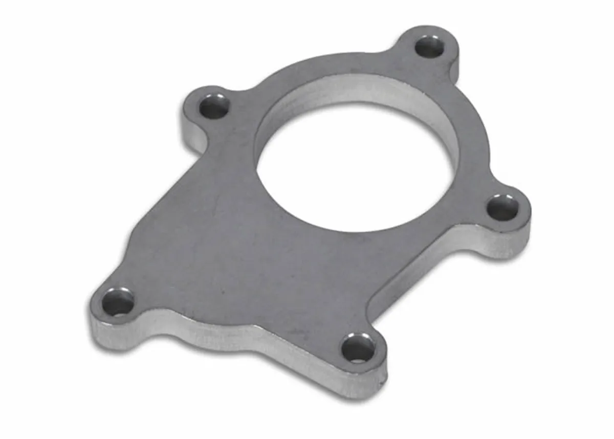 Discharge Flange; 8.7MM BHID; 0.5 in. Thickness; 58.8MM Port ID; For T3; 304 Stainless Steel; 5 Bolt; External Wastegate; product image