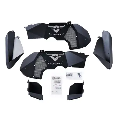 Combat Off Road Combat Off Road Battle Ready Aluminum Inner Fender Liner Kit - Front - JL