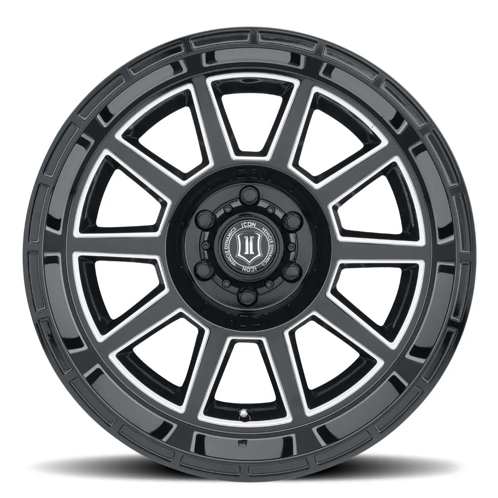 ICON Alloys Recoil, Gloss Black, 20 x 10 / 5 x 5, -24mm Offset, 4.5" BS product image