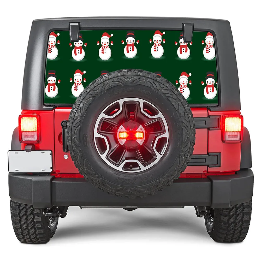 Snowmen Rear Window Decal product image