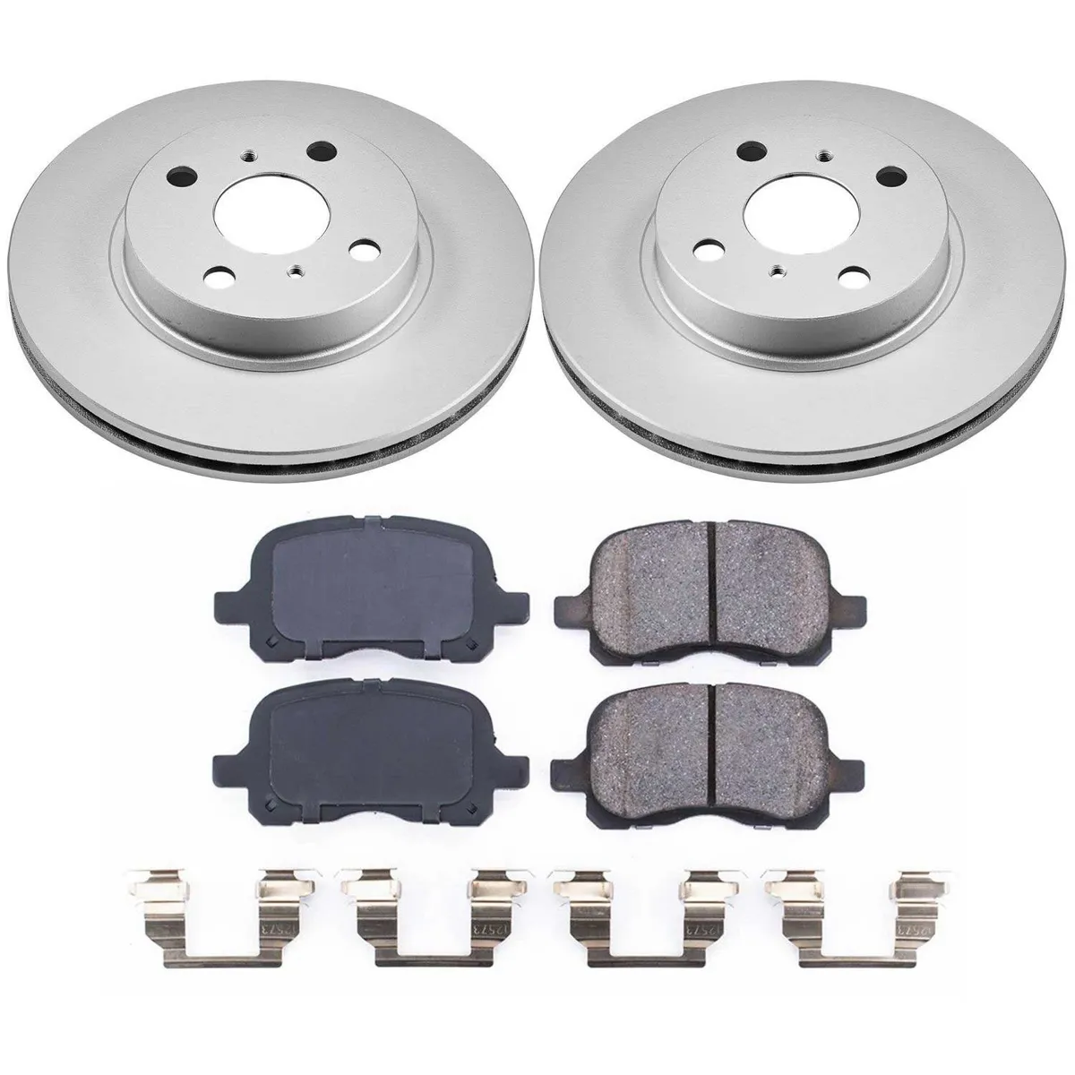 Z17 Geomet Coated Rotor Kit: Genuine Geomet Fully Coated Rotors; Ceramic Pads W/Hardware product image