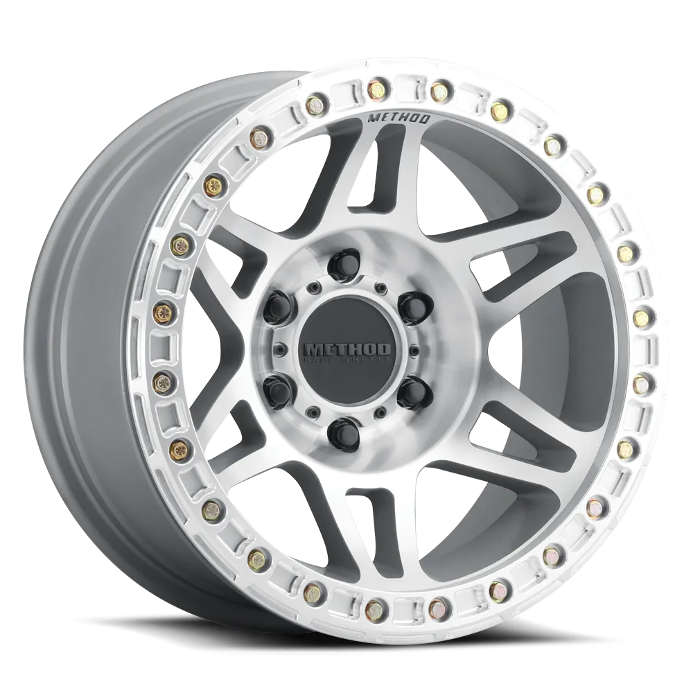 Aluminum Wheels 17x9 Beadlock MR106 Bolt Pattern 5 On 127 Offset -44 Lip Size 0 Machined SL Clear Coat Method product image