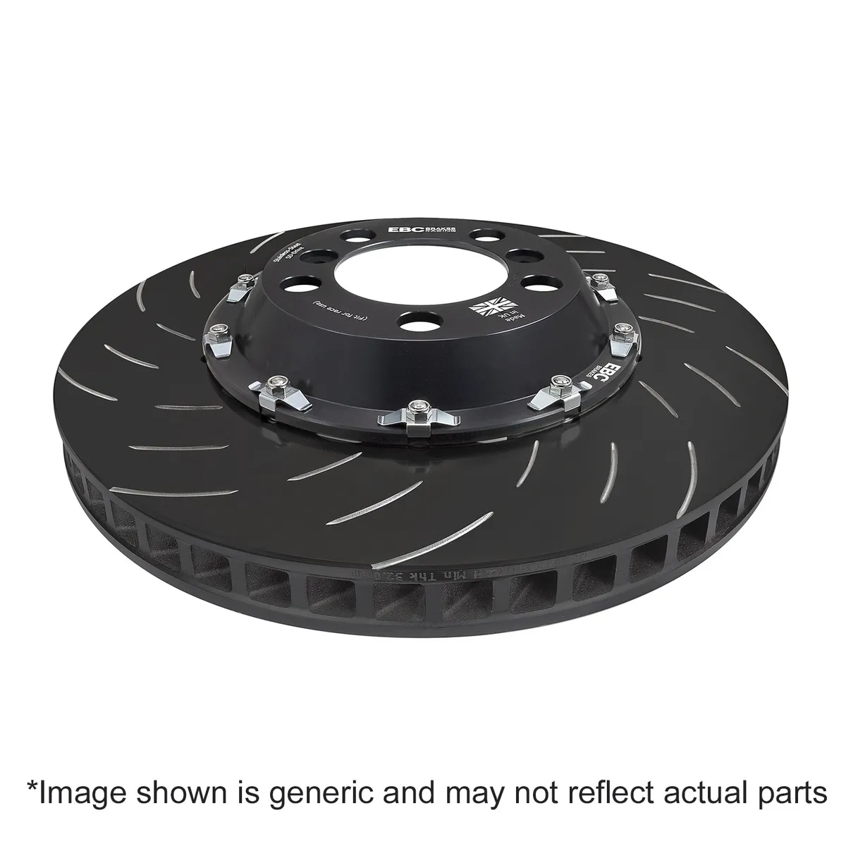 EBC BBK Replacement Disc Hardware Pack; Front; Swept Grooved; 2 Piece; product image