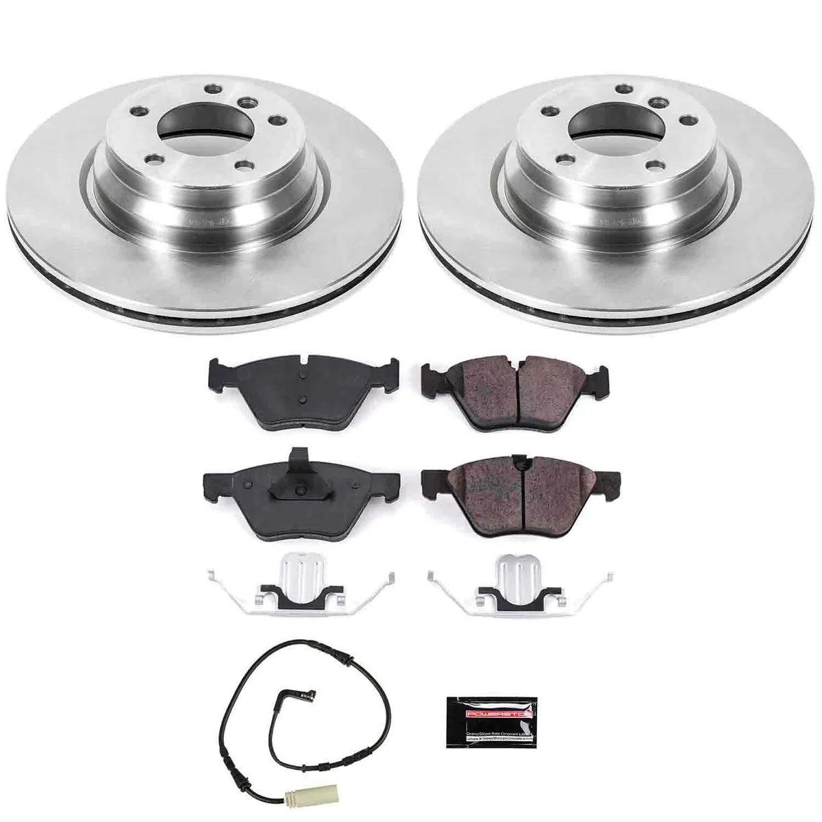 Z17 Direct Replacement Kit: Rotors; Ceramic Pads W/Hardware; Pad Sensors product image