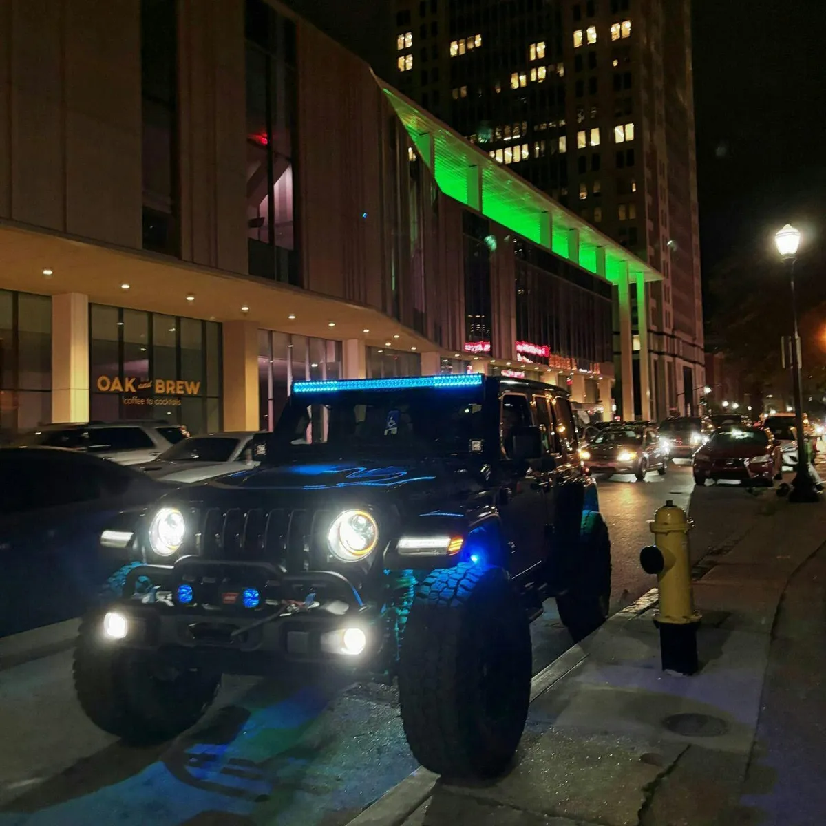 "52"" Rgbw LED Light Bar & 2 RGB Pods & All Brackets For Jeep Wrangler JL Jlu And Gladiator Jt" product image