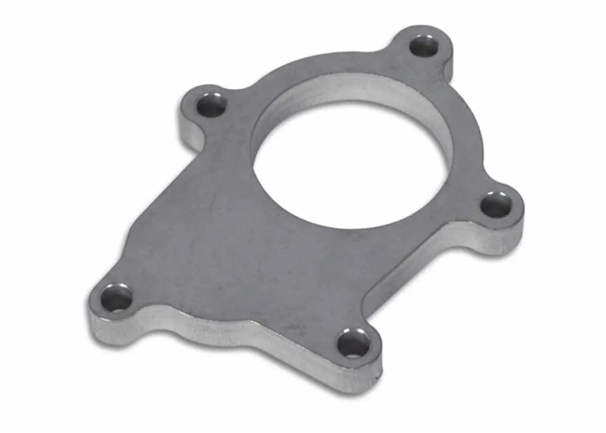 Vibrant Performance Discharge Flange; 8.7MM BHID; 0.5 in. Thickness; 58.8MM Port ID; For T3; 304 Stainless Steel; 5 Bolt; External Wastegate;