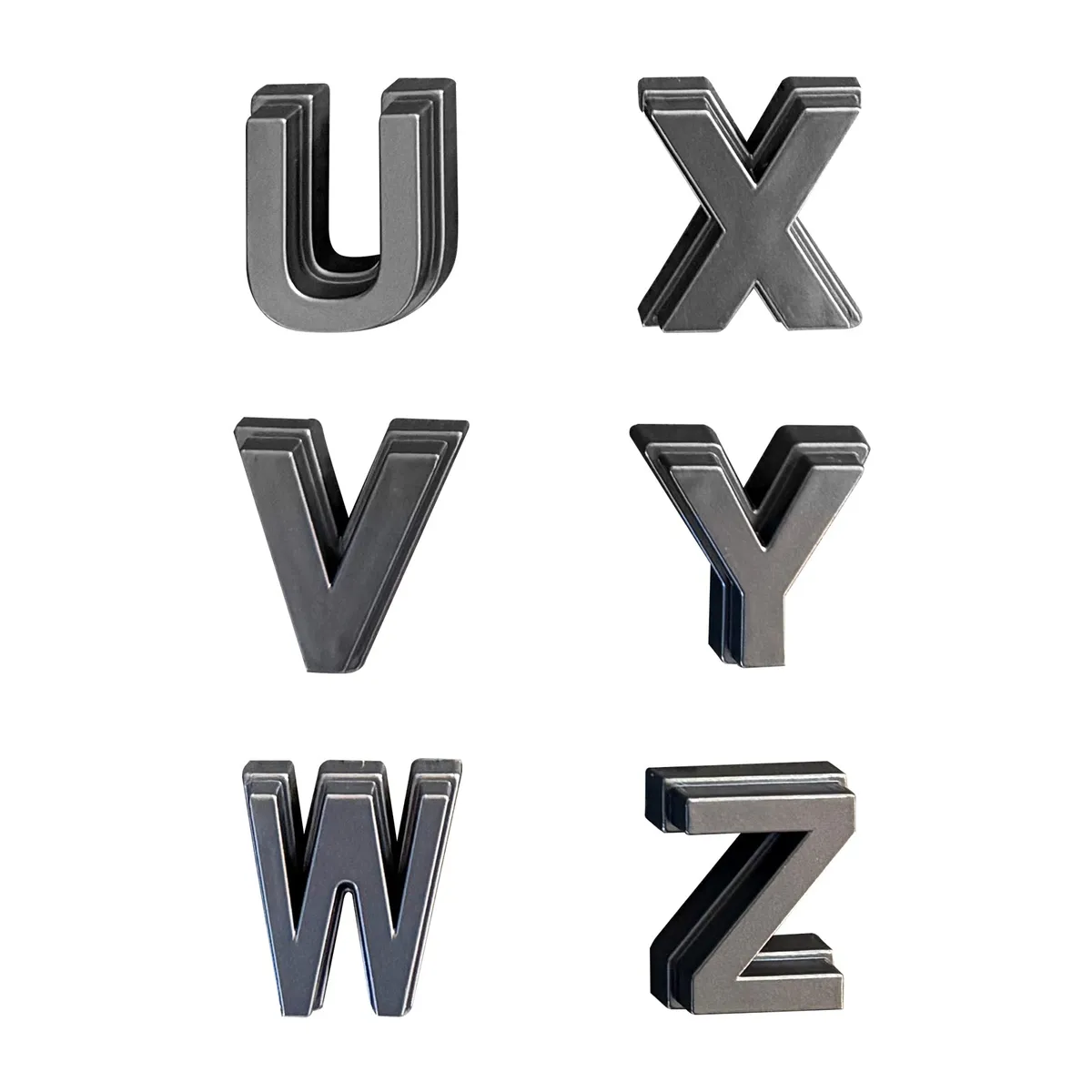 American Modified A-Z 26 Letters, Grey - AMTYTAA00132 product image