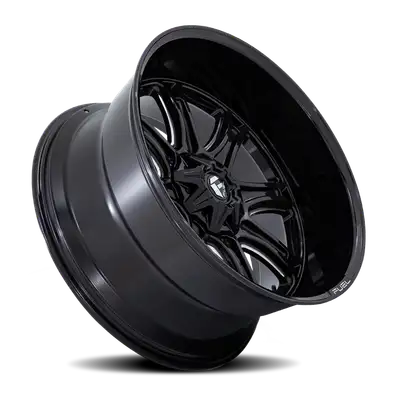 Fuel Off-Road Aluminum Wheels 22X9 Darkstar FC853BE 6 On 135/6 On 139.7 Gloss Black Milled 106.1 Bore 1 Offset Fuel Off Road Wheels