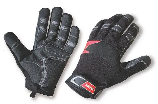 Warn Black Synthetic Leather Kevlar Reinforced Winch Gloves1/Prsize Xxl product image