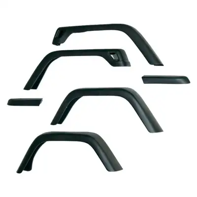 Rugged Ridge Fender Flare Kit 7inch Wide Rugged Ridge For 9706 Jeep Wrangler (Six Piece k