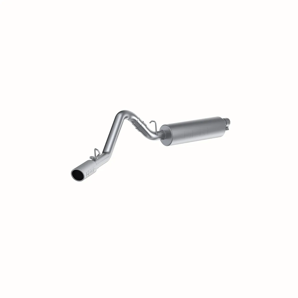 Armor Lite Cat Back Exhaust System; 2.5 in.; Incl. Muffler/Tailpipe/Hardware/3.5 in. OD Tip; Single Side Exit; Aluminized; product image