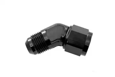Redhorse Performance 12an Male Adapter to 12an Female Adapter 45 Degree Black