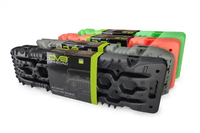 DV8 Offroad DV8 Offroad RTB1-01BK Traction Boards with Bag; Black; Pair