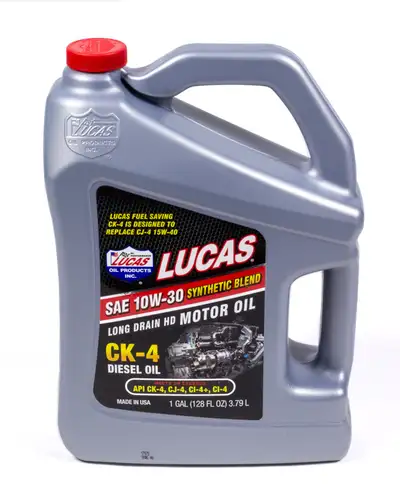 Lucas Oil Products Synthetic Blend 10w30 Diesel Oil Case 1 Gallon
