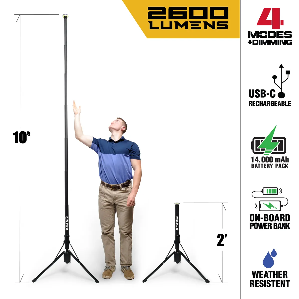 FLi-OVERLANDER 10' Telescoping Light with Wireless Remote product image