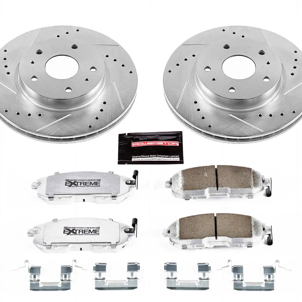 Z26 Street Warrior Upgrade Kit: Drilled/Slotted Rotors; Carbon-Fiber Ceramic Pads W/Hardware product image