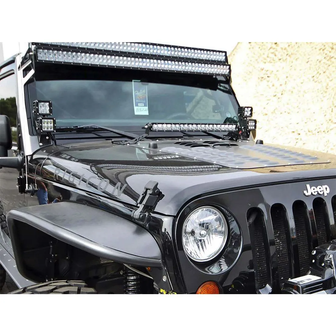 RIGID 2007-2015 Jeep JK A-Pillar Mount, Fits 4 D-Series or Radiance LED Lights product image