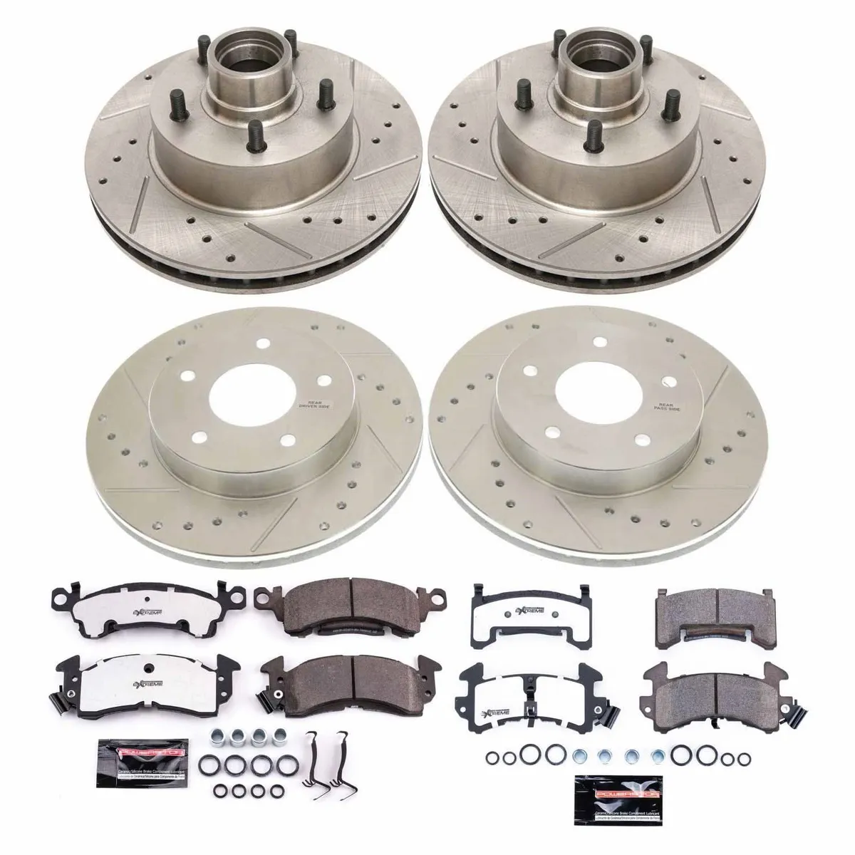 Z26 Street Warrior Upgrade Kit: Drilled/Slotted Rotors; Carbon-Fiber Ceramic Pads W/Hardware product image