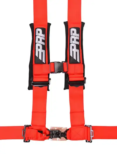 PRP 4.3 Harness 4 point Harness with 3 inch Belts Red PRP Seats