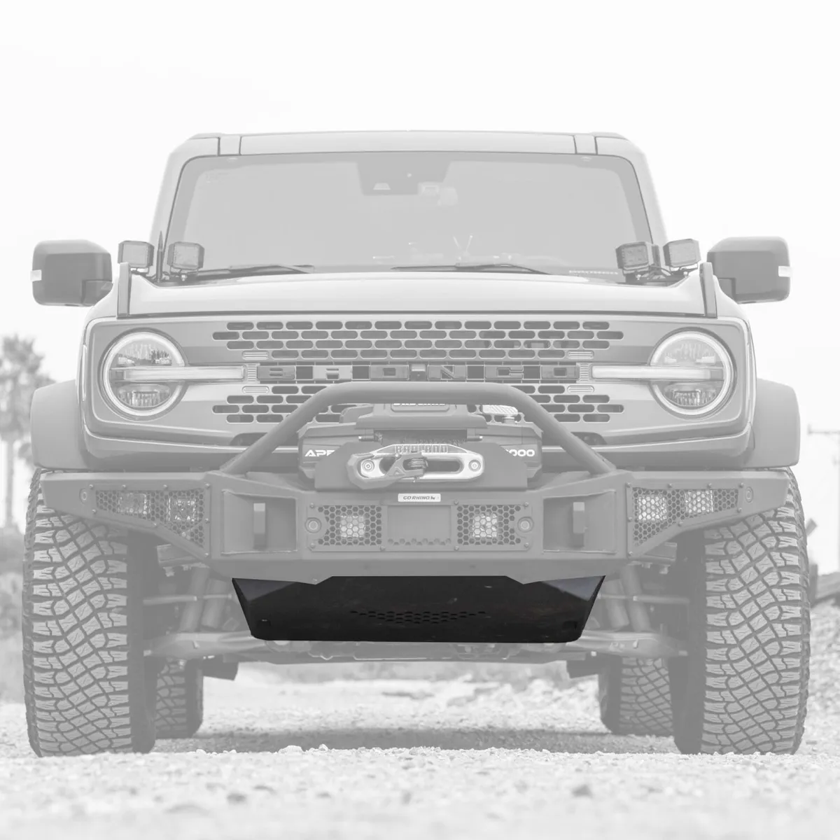 Go Rhino 332120T - Rockline Front Bumper Lower Skid Plate For Ford Bronco - Textured Black product image