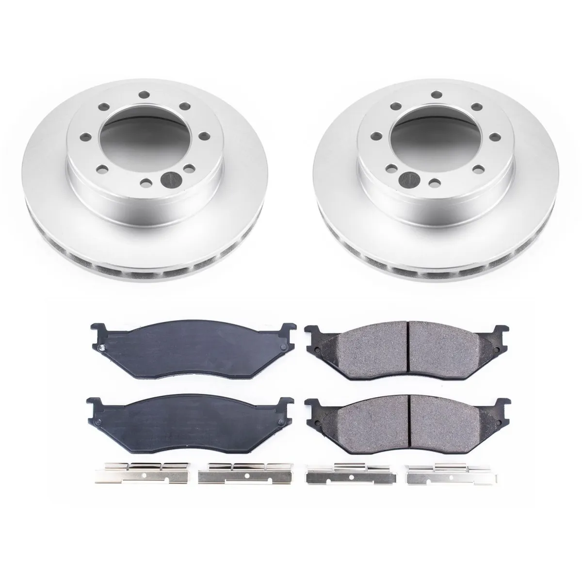 Z17 Geomet Coated Rotor Kit: Genuine Geomet Fully Coated Rotors; Ceramic Pads W/Hardware product image