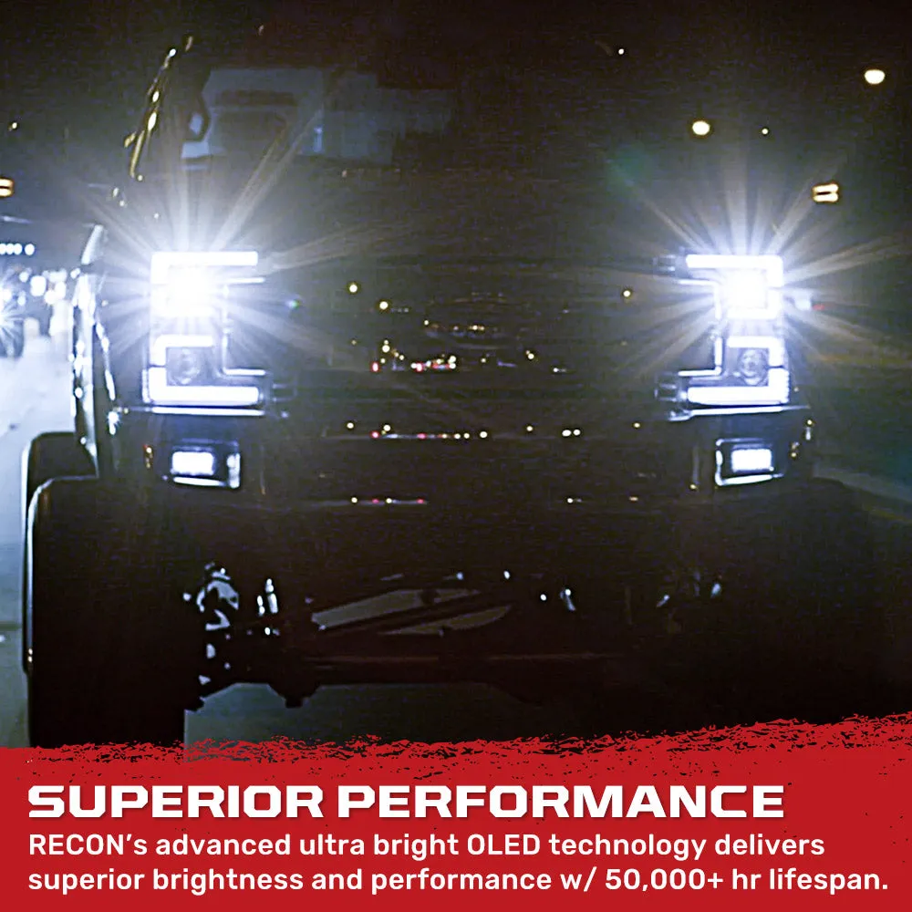 Ford Superduty 17-19 F250f350f450f550 Projector Headlights w Ultra High Power Smooth White Oled DRL And High Power a product image